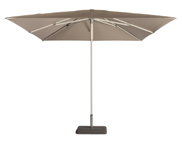 Parasol  incl. voet taupe 3x3m