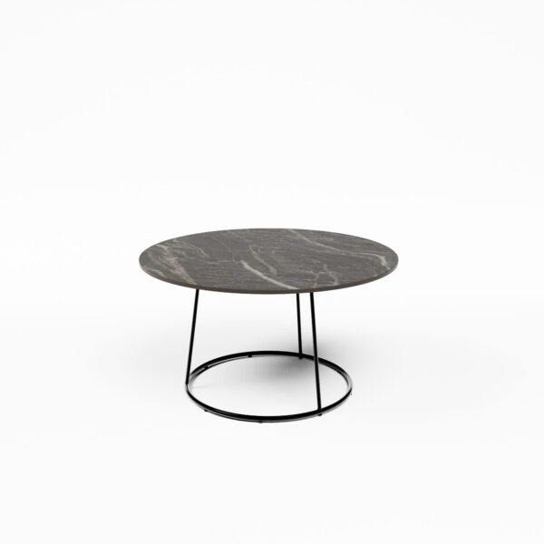 Loungetafel Marble Grey Alice ø80cm